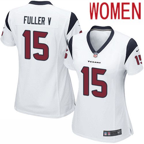Women Houston Texans #15 Will Fuller V White Nike Player Game NFL Jersey